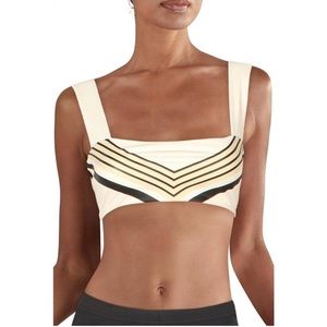 WeWoreWhat Bandeau Bra Top Bandana Stripes Size M